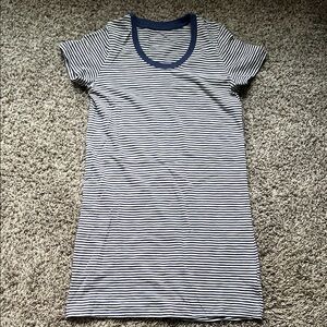 Striped Short Sleeve Dress